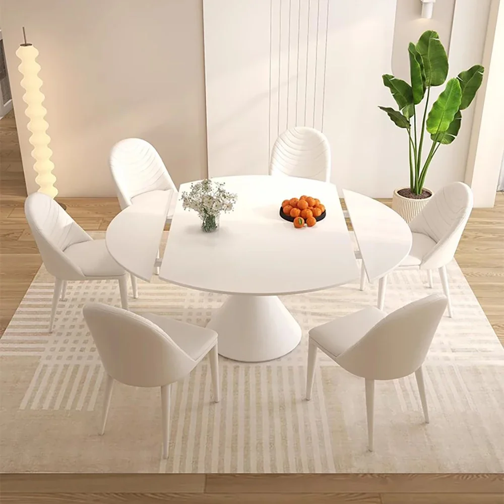 Mesa de Comedor Nórdica Europea, Decoración Italiana Vintage, Mesa de Comedor Minimalista, Mármol Simple, Mesas de Comedor, Muebles para el Hogar