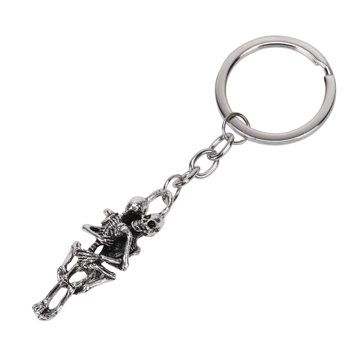 2 Pcs Skull Key Portable Rings Universal Chains Mini Backpack Keychain Unisex Metal The Lovely