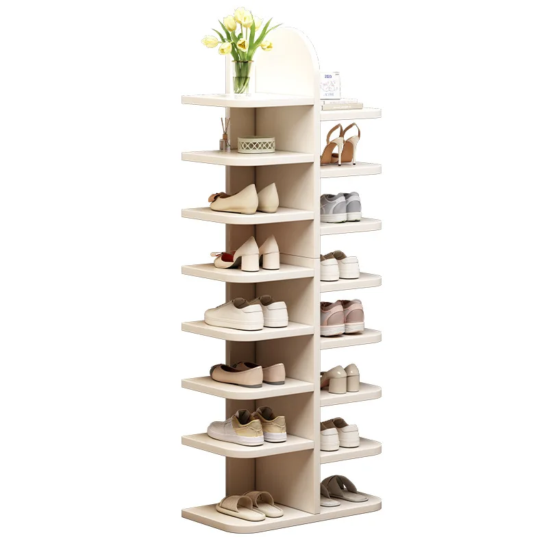 Shoe rack door dormitory multi-layer small shelf new storage artifact space-saving shoe cabinet