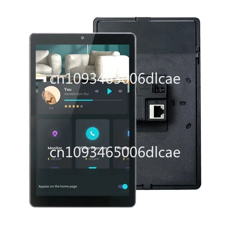 2023 Sunworld YC-SM08P New 8 inch Embedded control touch panel Android 11 tablet pc with rj45 poe