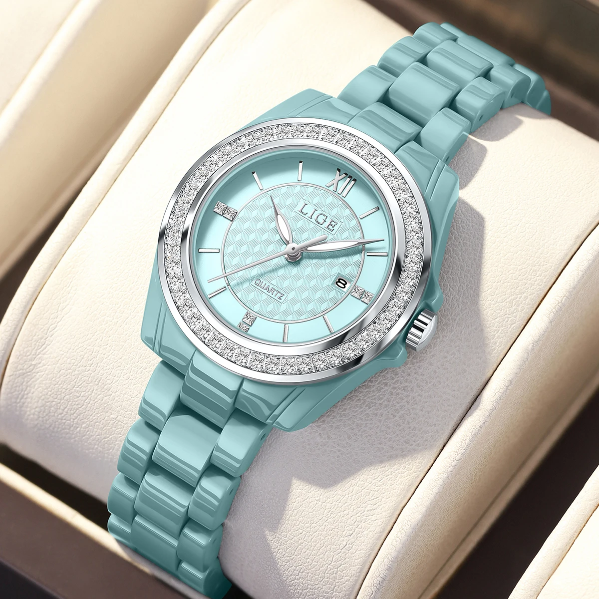 LIGE Elegant Classic Woman Watch Casual Luxury Fashion Calendar Waterproof Luminous Quartz Ladies Wristwatch Gifts for Women New