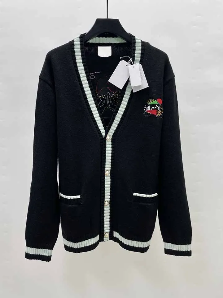 2025 Casinoblank شروق الشمس شعار التطريز النساء الرجال سترة سترة المتضخم الرجال السببية الصوف سترة سترة