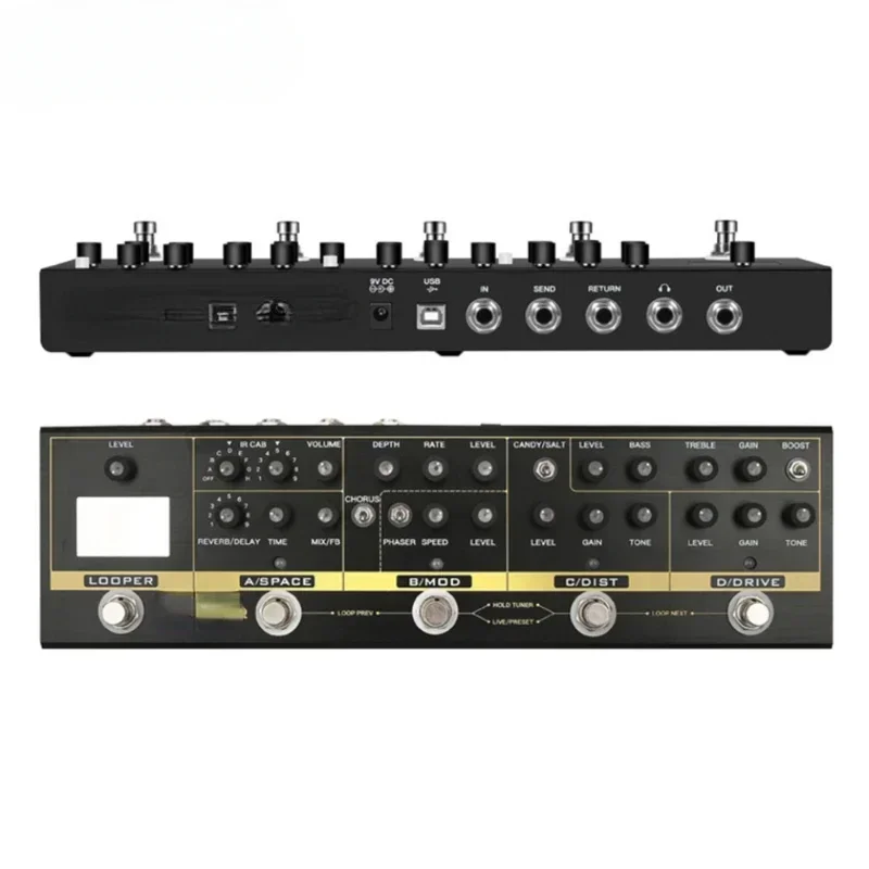 

Hot sales Guitar Effects Pedal With 72 IR Cabinets 9 Loops Tuner Overdrive Distortion Chorus Multi