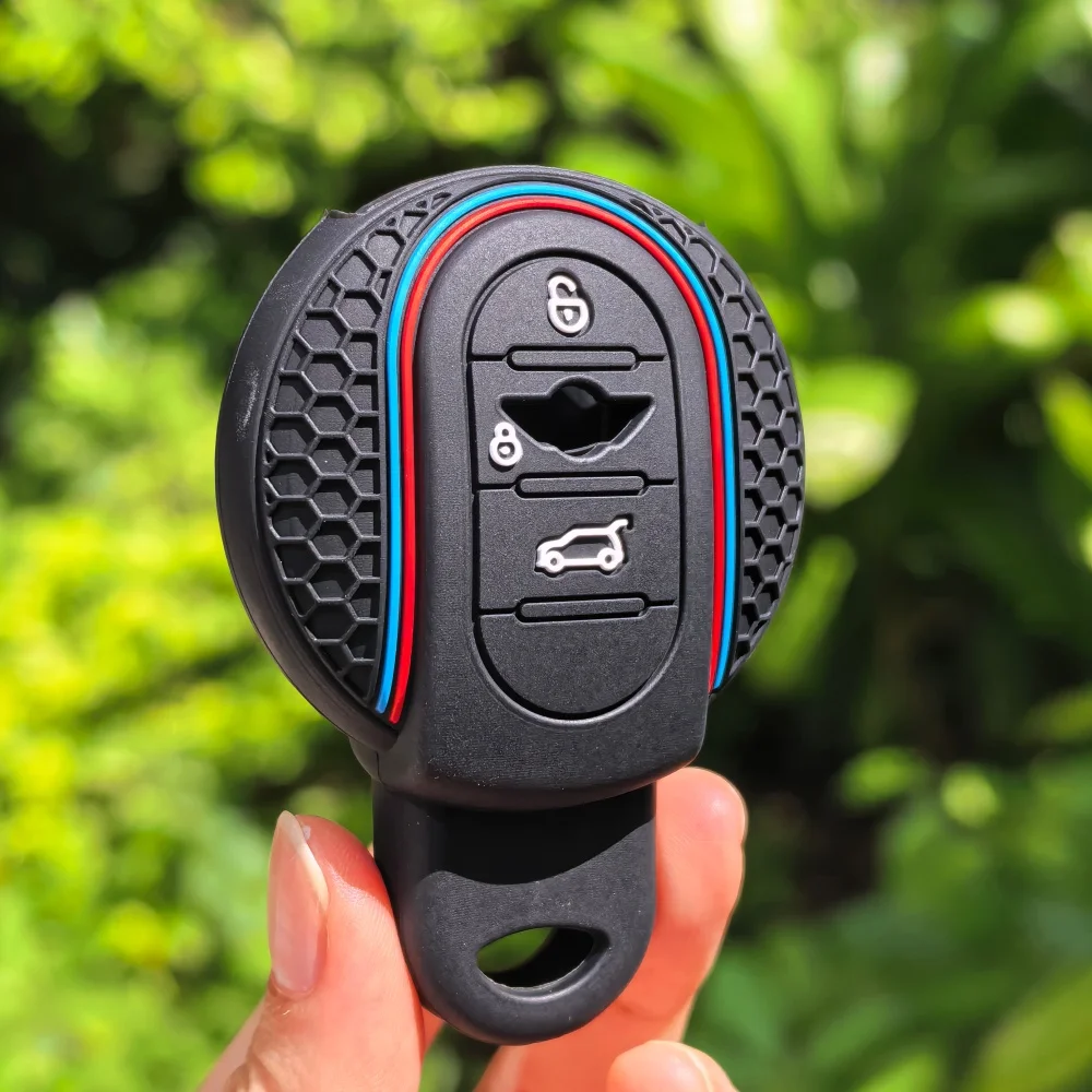

Silicone Car Remote Key Case Cover for BMW Mini Cooper F55 F56 F57 F54 F60 JCW Clubman Countryman Car Key Fob Holder Accessories
