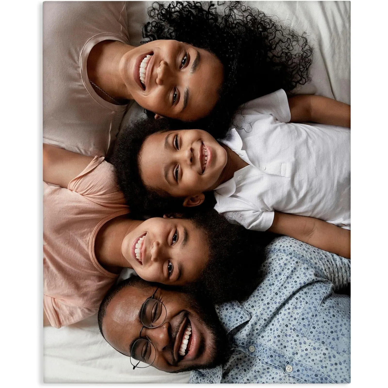 Transforme Sua Foto em Arte de Parede Personalizada em Tela - Lembrança Familiar Personalizada