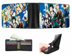 anime My Hero Academia wallet Boys Girls Coin Carroon purse teenagers Card Holder PU Short Purse Men Women wallet