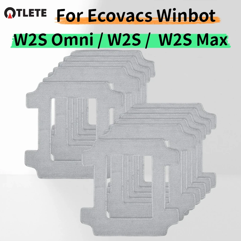 Mop Cloth For Ecovacs Winbot ( W2s Omni / W2S / Max )Cleaning Pads Washable Microfiber Window Cleaning Robot Accessories Wipe