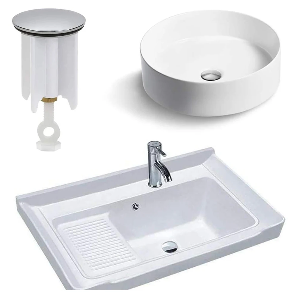 Bathroom Basin Sink Plug Pop-up Drain Filter Replacement Drain Plug Stopper Sink Filter Plug  Sink Strainer Bathtub Stopper