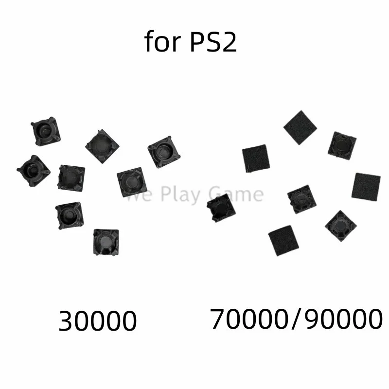 Black Color for PS2 30000 70000 90000 Console Rubber Feet Screw Set Cover Cap Replacement