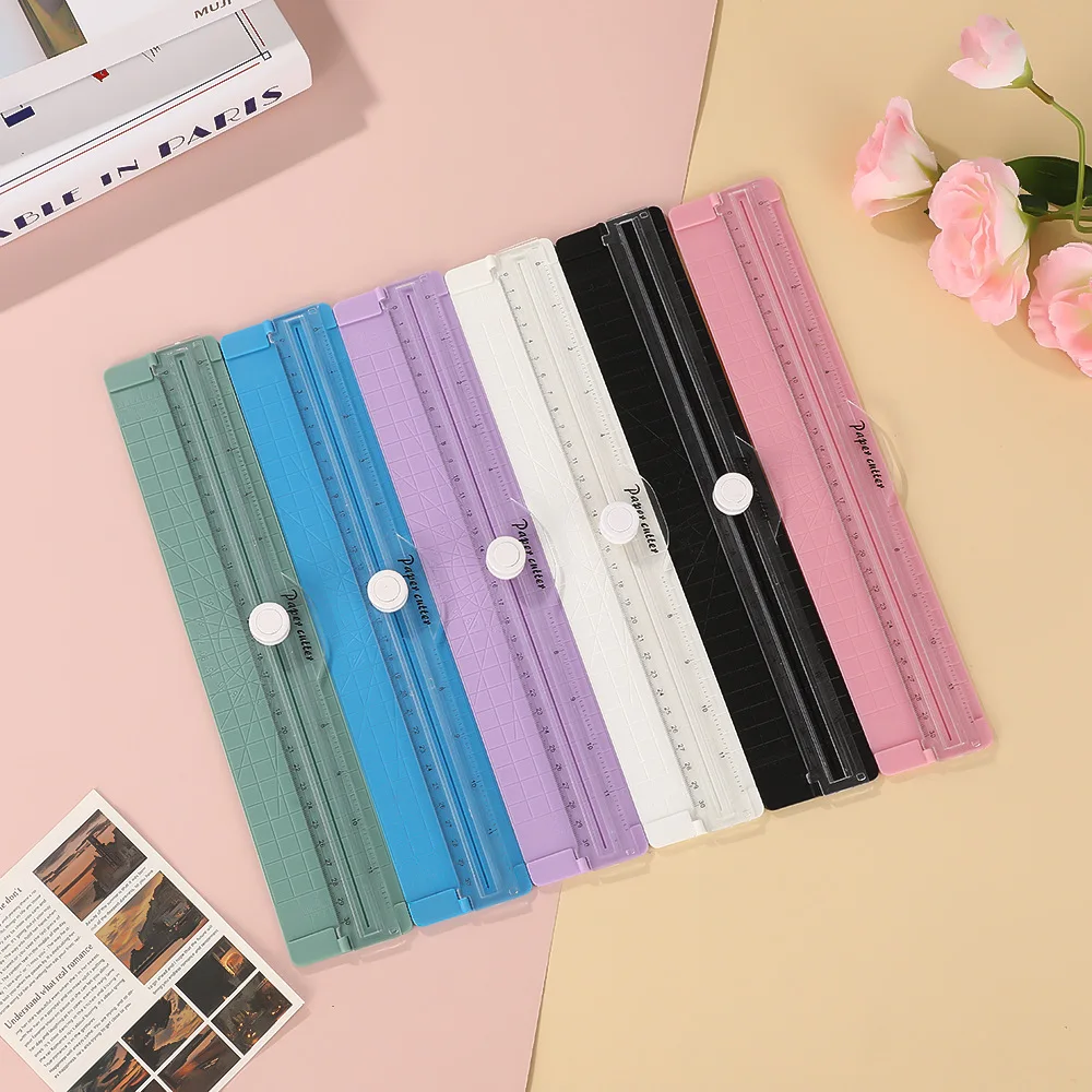 Dual-Richtungs-A4-Papierschneider, tragbarer manueller Trimmer für Büro und Handwerk, verstecktes Klingen-Sicherheitsdesign für Papier und Fotos