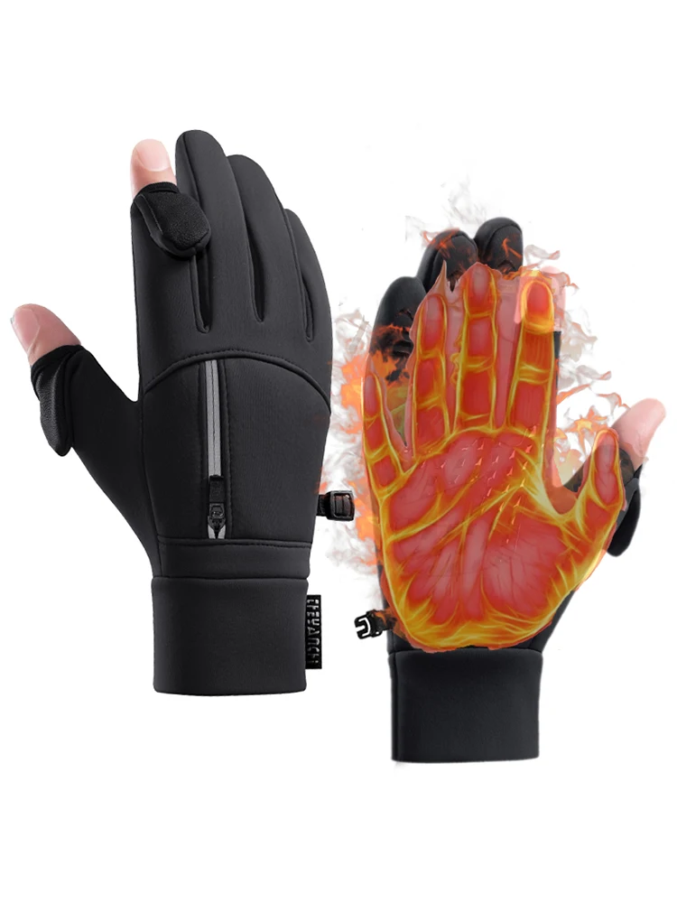 AliExpress Winter Ski Gloves for Men Women Touch Screen,Thermal Sport Cycling Gloves for Fishing Running Driving, Warm&Windproof&Waterpoof