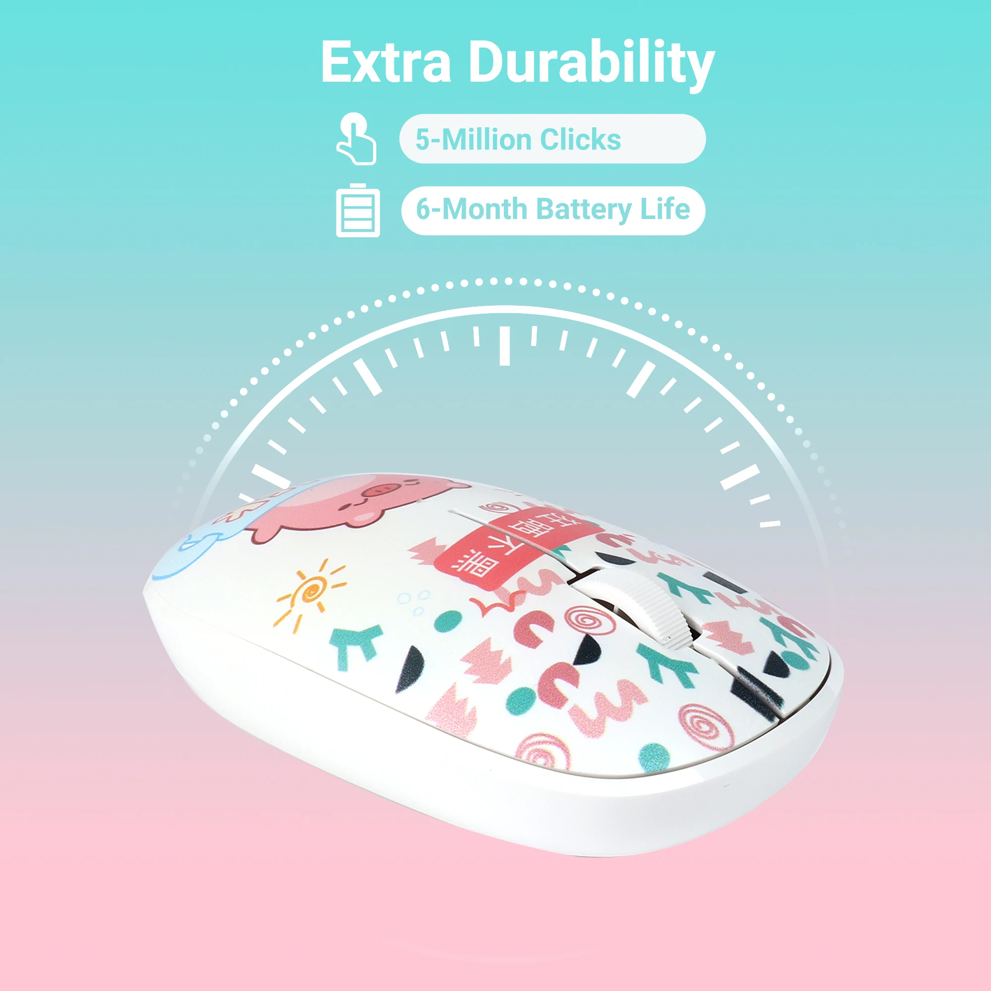 Bluetooth Mouse Light Weight Portable Cute Mini Mause Wide Compatiable PC Laptop Mobile Phone Office Use Computer Study Mice