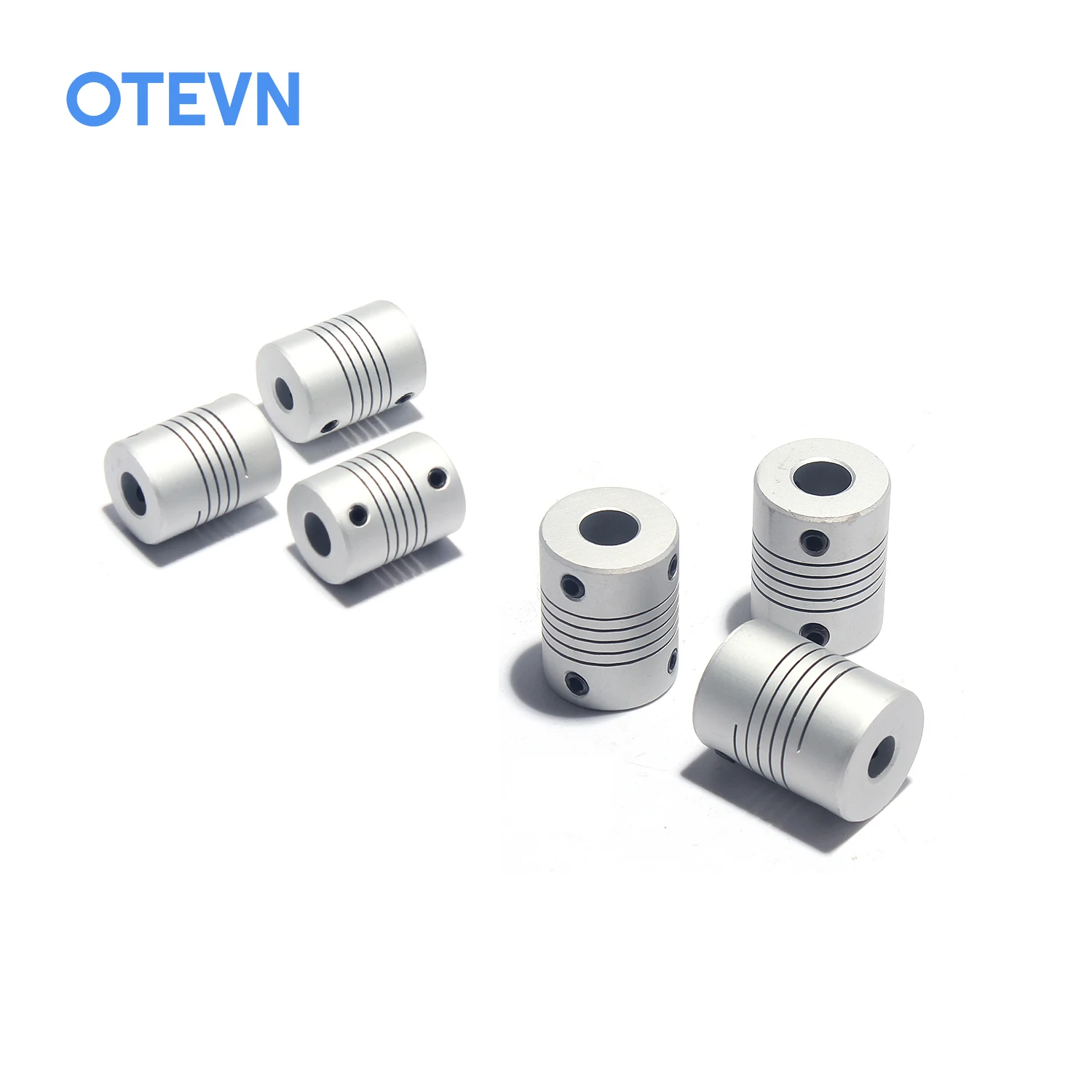 Aluminum Alloy Elastic Coupling  D19L25 Winding Screw Motor Encoder Inner Hole 2mm 3mm 4mm 5mm 6mm 7mm 8mm 10mm