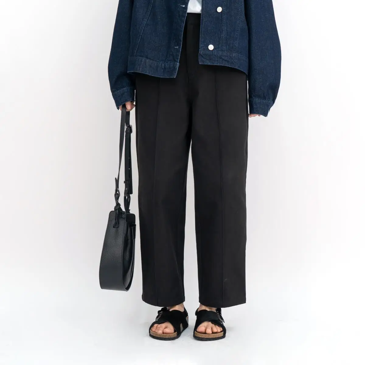 

High Waist Straight Leg Wide Leg Pants Bla Casual Loose Fit Spring New Sle Women's Comfortable High Waist Trousers