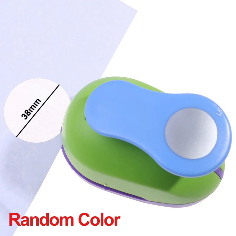 8-50mm Ronde Papierpons, Willekeurige Kleur Knutselpons voor Scrapbooking & DIY Projecten, Ronde Gatenpons