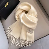Winter Narrow Scarf 28 Color 100% Wool Scarf Hot Selling Solid Color Scarf Men's and Women's Universal Warm and Cold proof Scarf 2