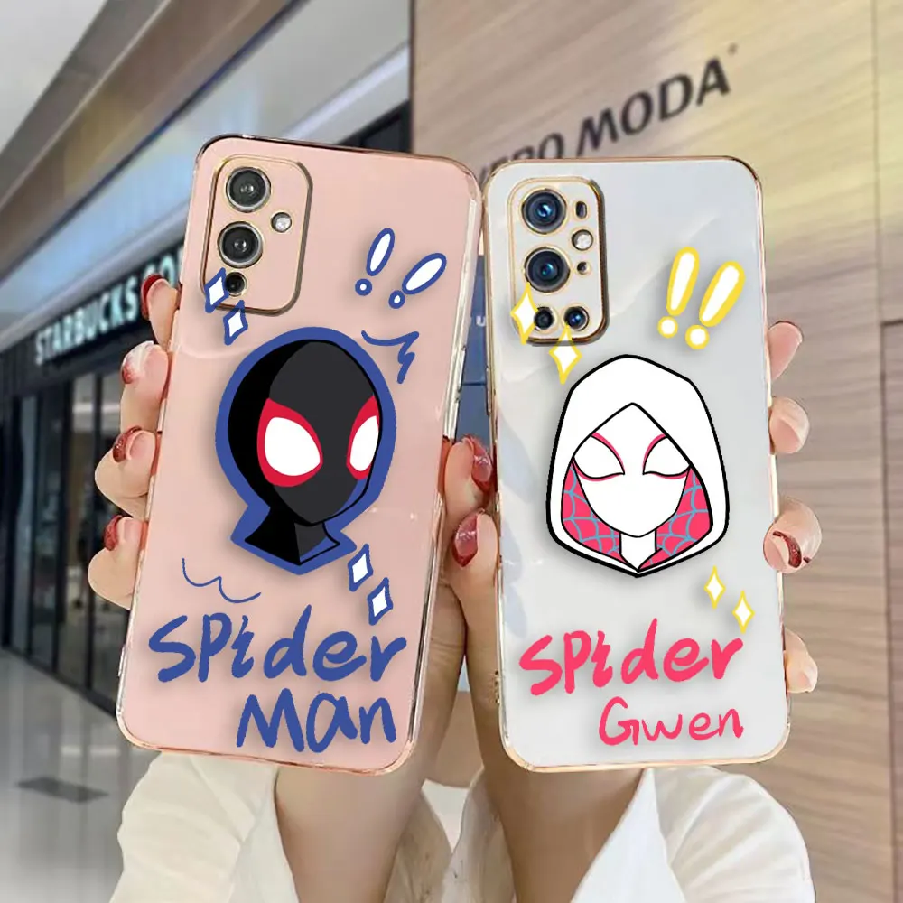 Anime Mavel Cartoon Spider-Man Cover Smooth E-TPU Phone Case Oneplus 8 8T 9 NORD CE 2 3 MOTO G8 G9 G30 G50 G52 G60 G Stylus Case