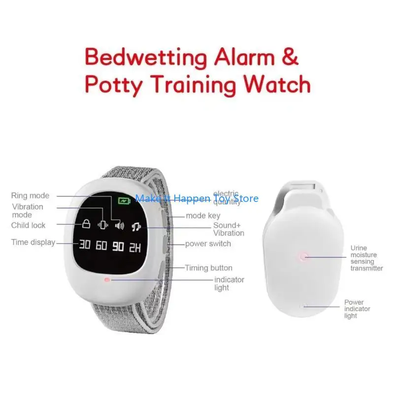 

28EC Wireless Urine Wet Alarm Pee Alarm with Receiver Transmitter Bedwetting Reminder