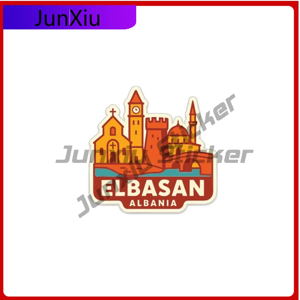 

Elbasan Albania Sticker Suv Camper Windshield Bumper Truck Exterior Vinyl Decal Accessories Custom Pictures Waterproof Decals