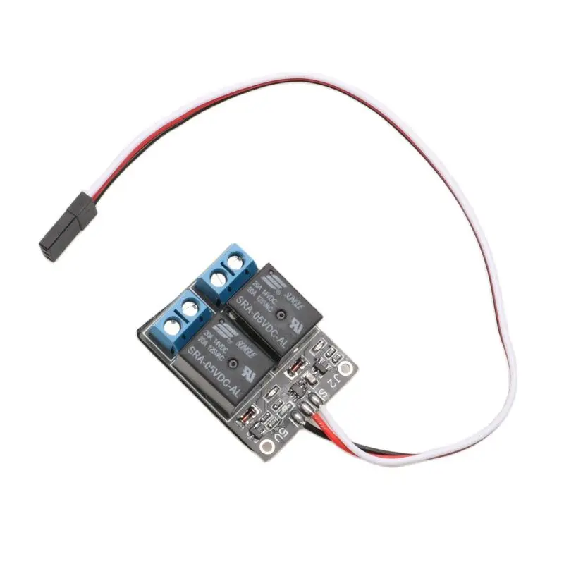 1 pz PWM modulo relè 1CH Servo segnale di ingresso 2CH controllo trasmettitore interruttore elettrico luce di navigazione On-OFF per RC UAV Drone