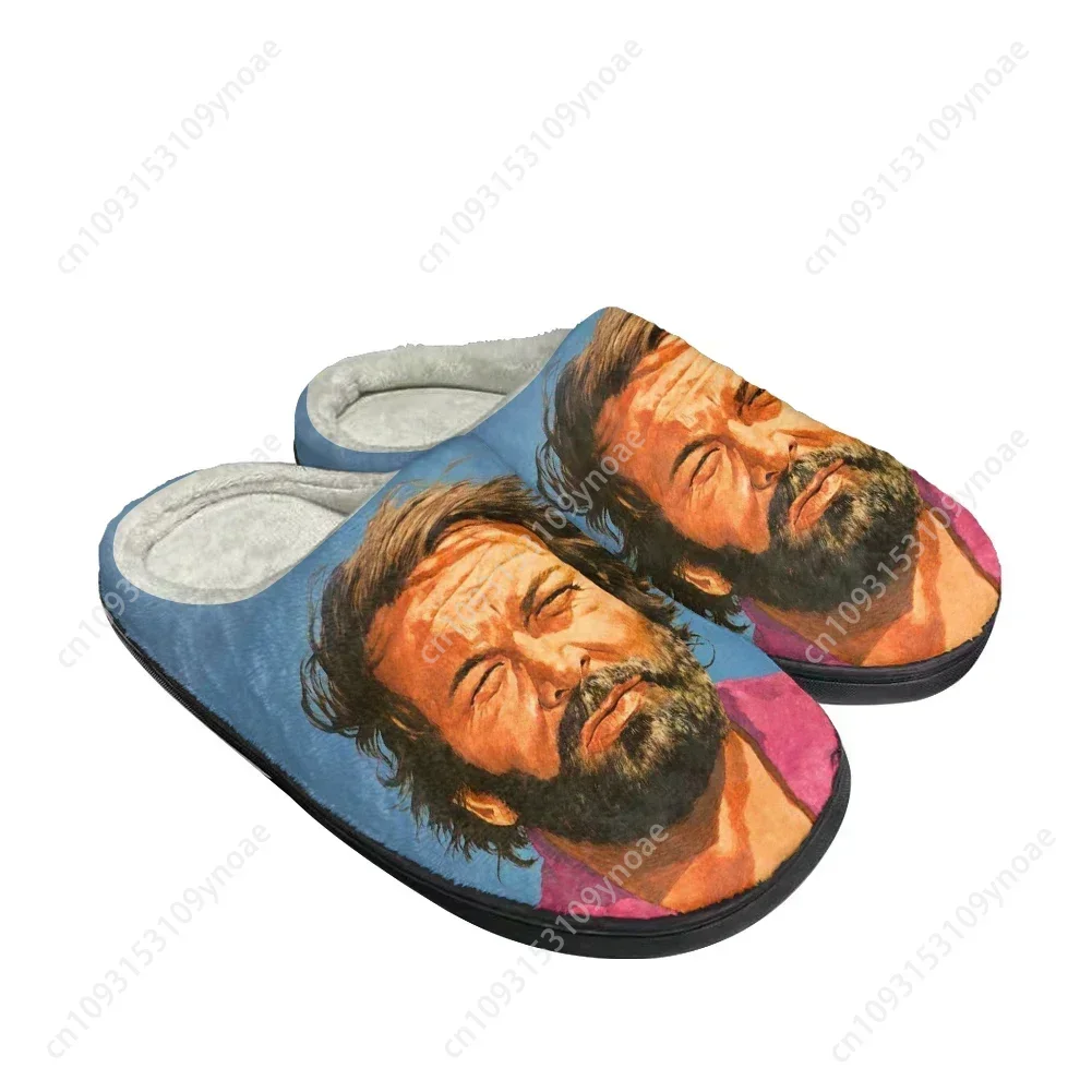 

Hot Cool Bud Spencer Fashion Cotton Custom Slippers Mens Women Teenager Plush Casual Keep Warm Shoes Thermal Comfortable Slipper