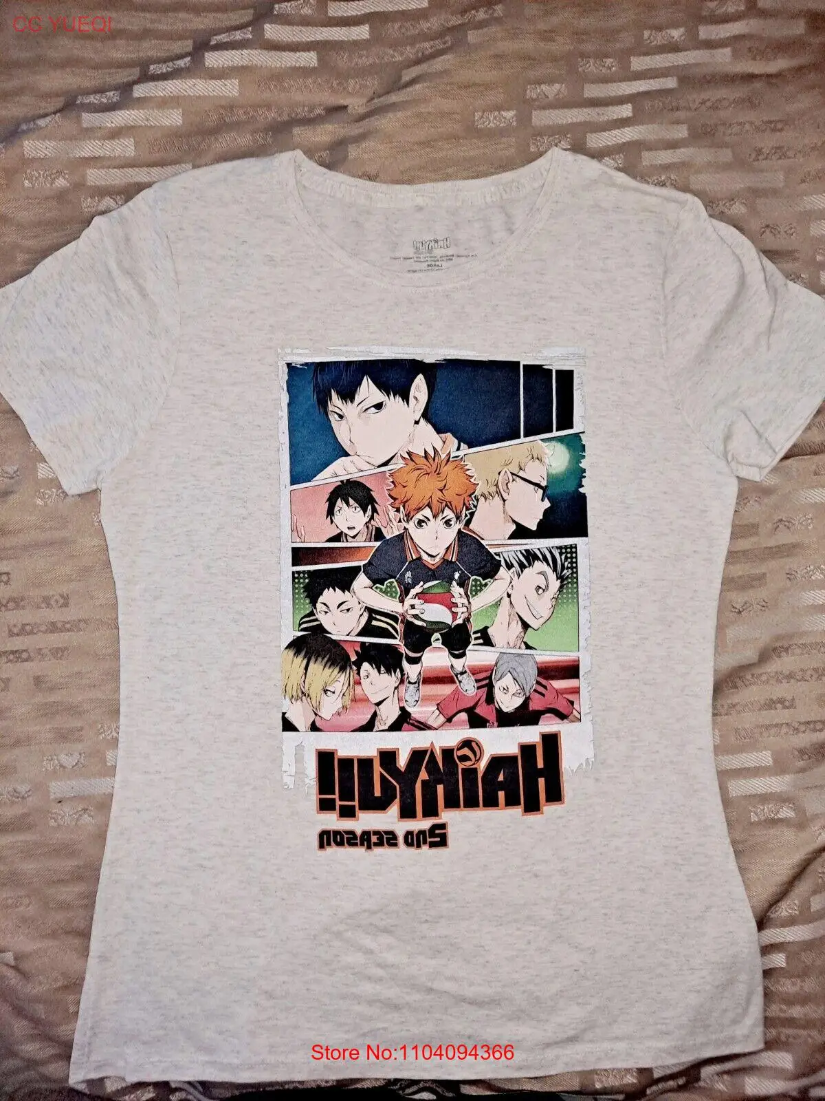 Haikyuu Camiseta Mujer Talla Grande Segunda Temporada