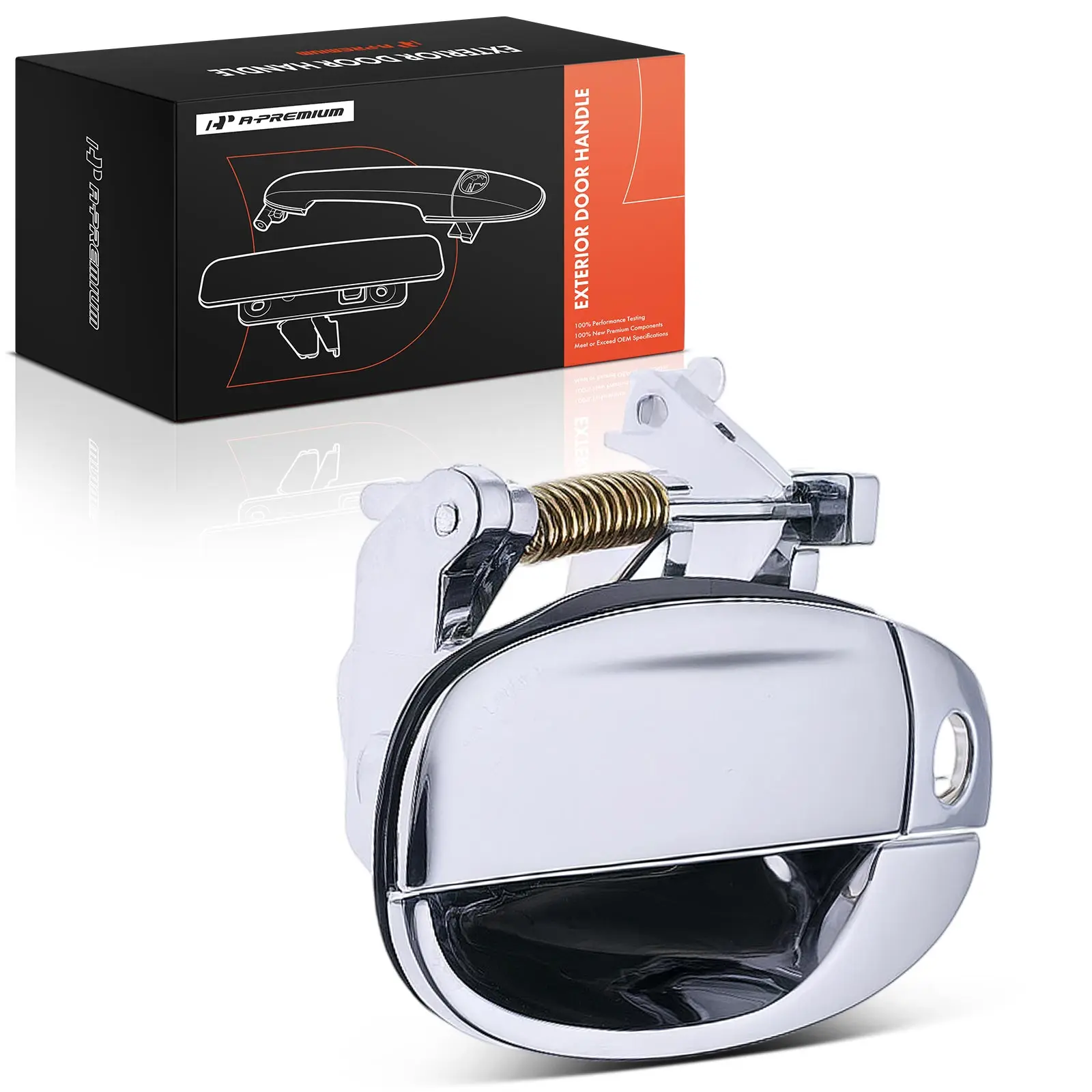 A-Premium Front Driver Side Exterior Door Handle with keyhole for Chevrolet Aveo 2005-2008 Pontiac G3 2009-2010 Wave 2005 2006
