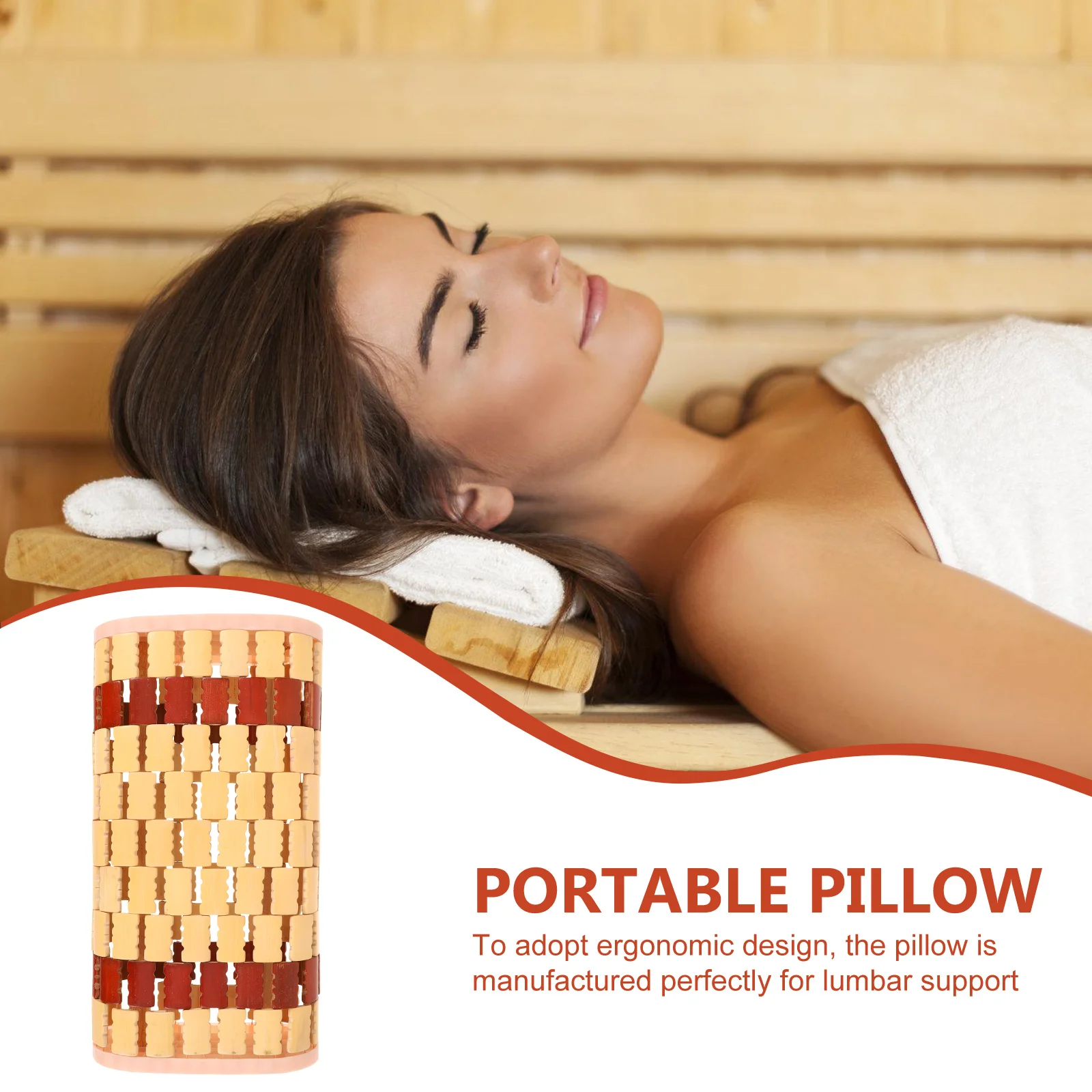 

Bamboo Cooling Pillow Cervical Support Neck Rest Summer Spa Sweat Stem Khaki Travel Ergonomic Design Handmade Bamboo Material