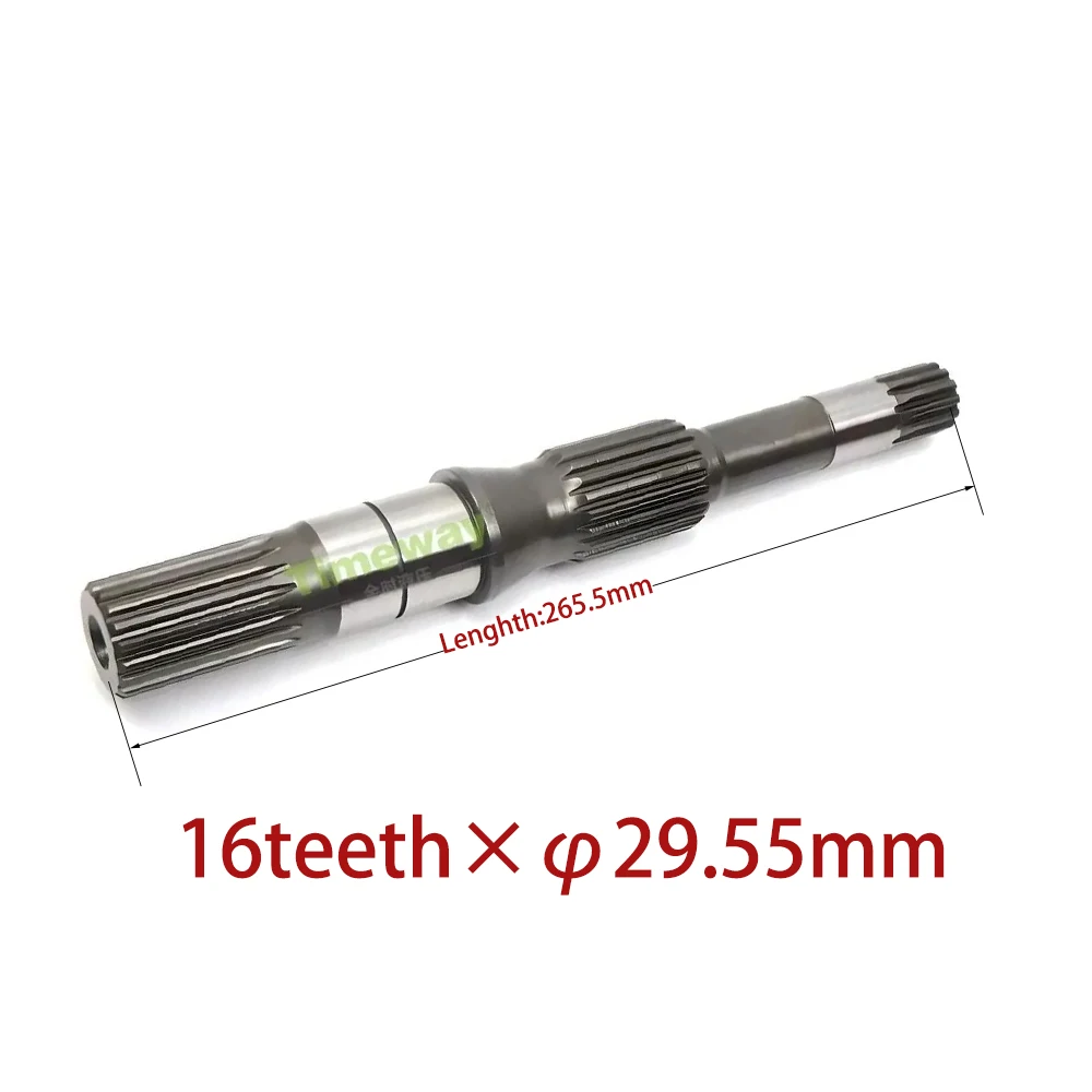 Excavator Pump Drive Shaft HPV35 Piston Pump Shaft for Komatsu PC60 Pump Repair Pump Accessories T16-L265.5