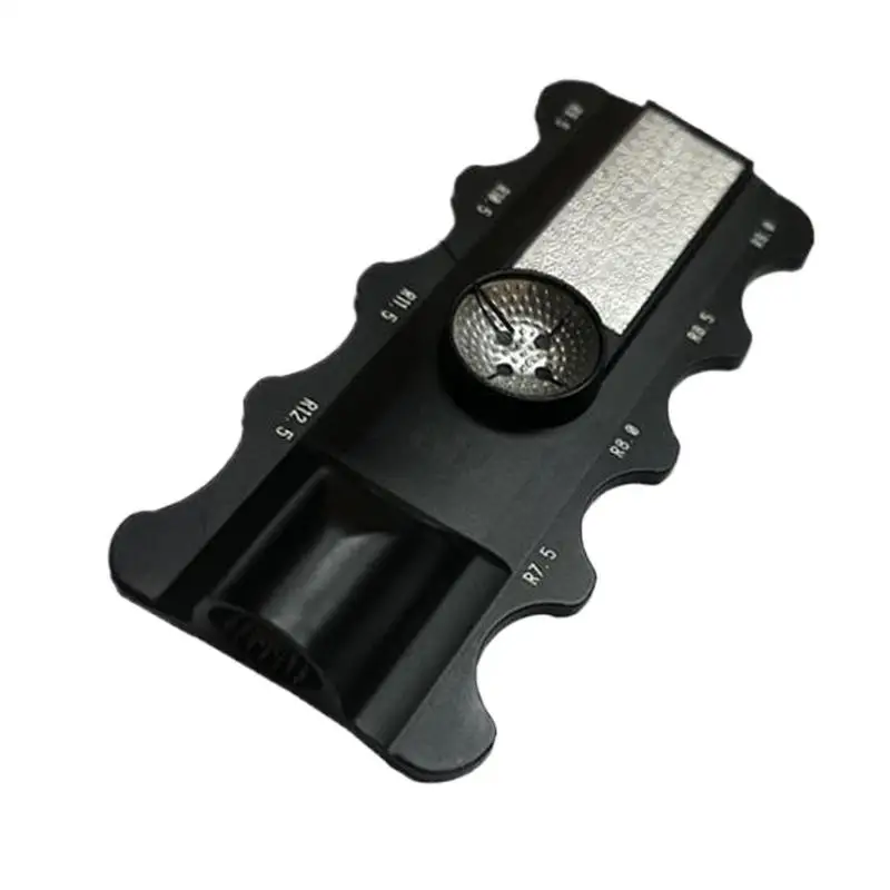 

Pool Cue Tip Shaper 5-in-1 Billiards Pool Cue Tip Scuffer Multifunctional Measuring Repair Tool Shaping Polishing Sander Stick