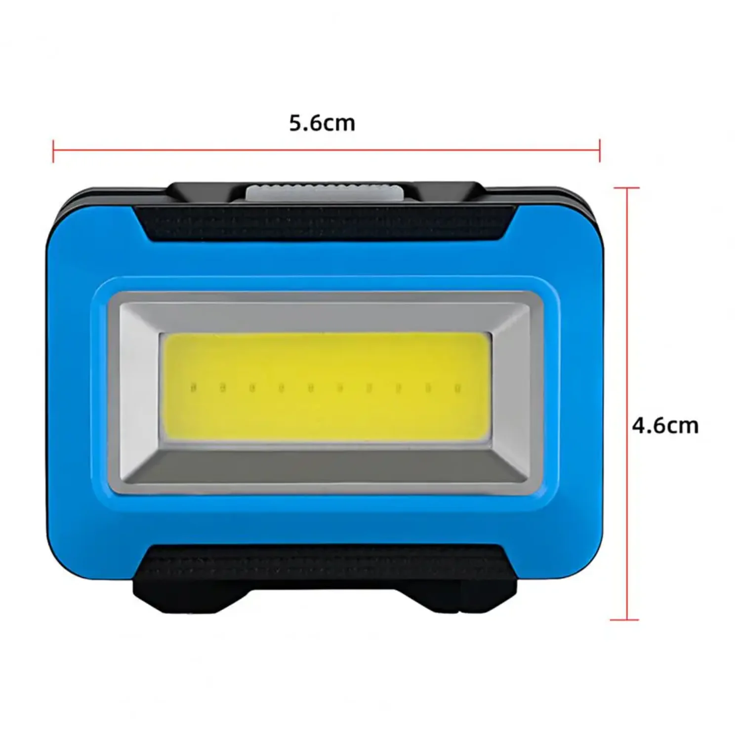 Mini faros para acampar, faros Cob portátiles, luz frontal impermeable con 3 modos de luces, decoración navideña