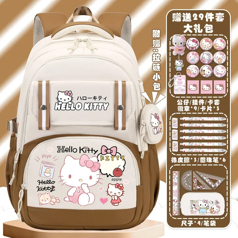 Sanrio New hellobykitty zaino carino nuovo Hello Kitty studente Campus zainetto per il tempo libero zainetto moda