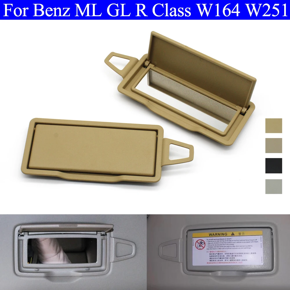 Car Sunroof Sun Visor Shield Makeup Cosmetic Mirror Panel Cover For Mercedes Benz ML GL R Class W164 W251 GL300 GL350 R320 R400