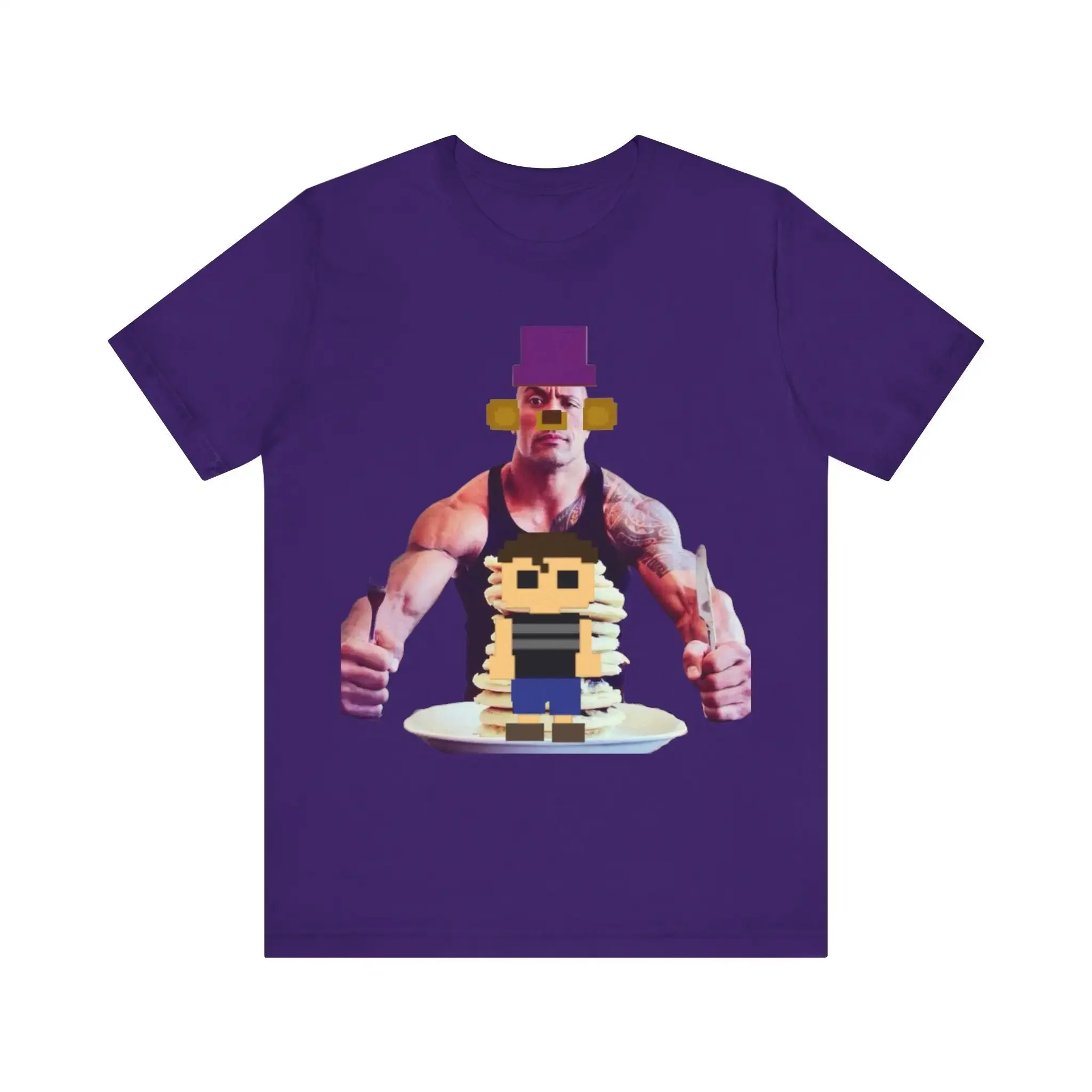 Fredbear The Rock Eats Crying Child Pancakes T Shirt