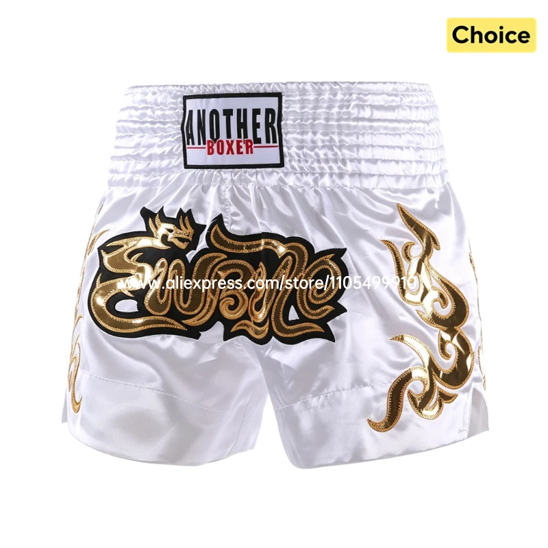 Men's Kickboxing Muay Thai Shorts Women Kids Satin Fight Boxing Trunks Premium BJJ MMA Sparring Competition Athletic Sportswear