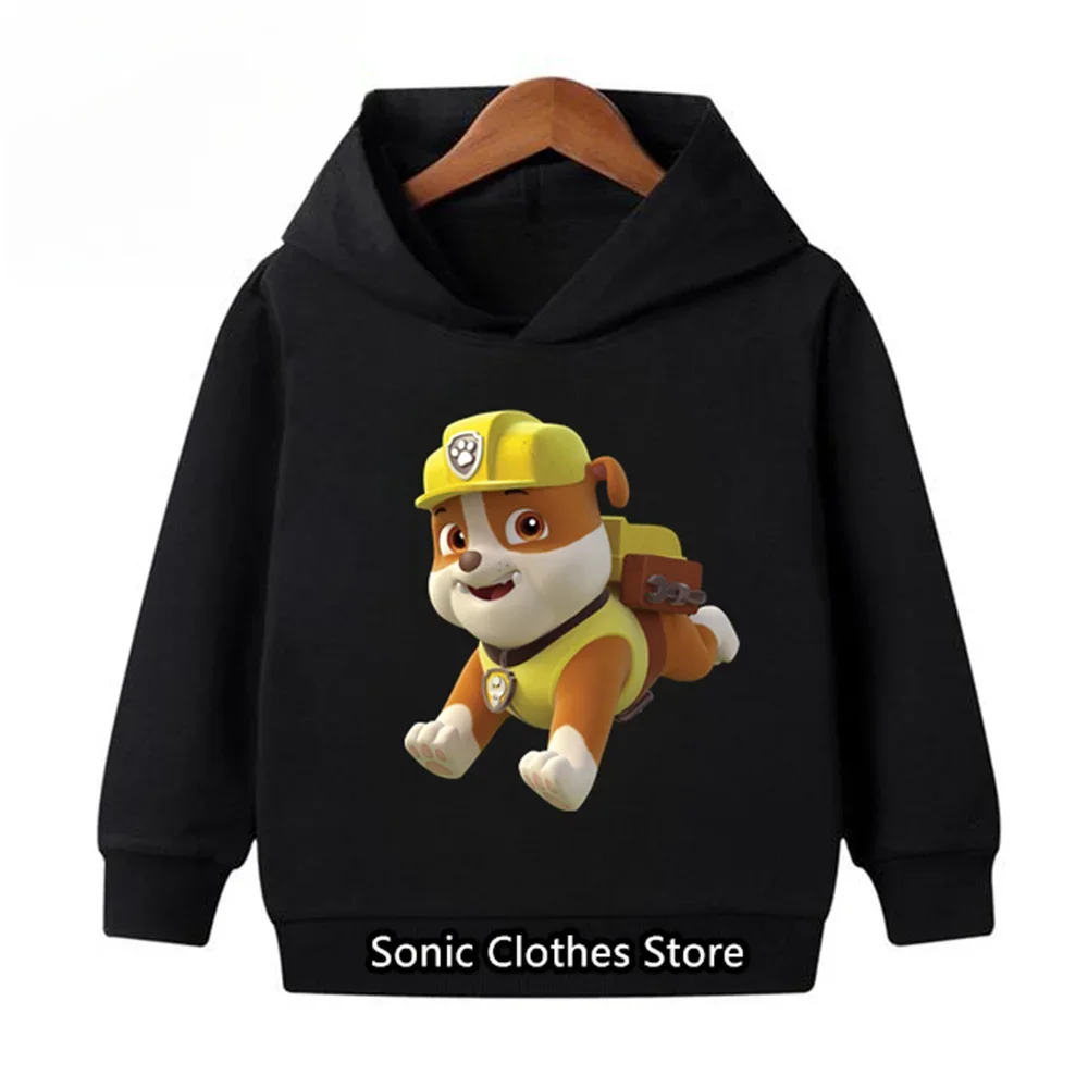 PAW Patrols Boy Girl Spring Autumn Hoodie for Anime Action Figure Chase Marshall Skye Long Sleeve Top Kids Birthday Gift