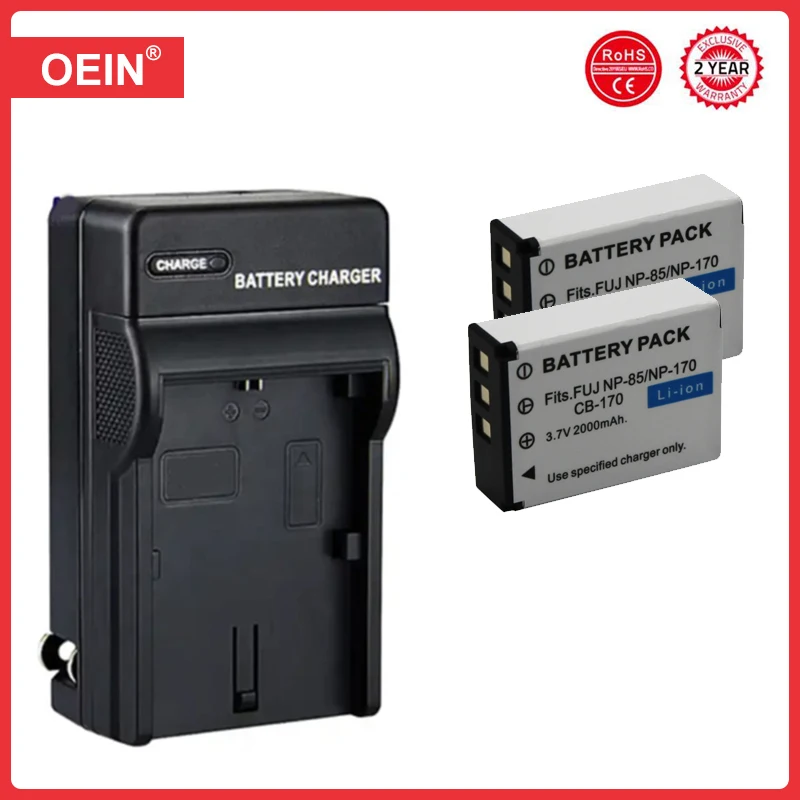4 قطعة بطارية NP85 NP-85 لـ Fujifilm BC-85 BC-85A FinePix S1 SL240 SL260 SL280 SL300 SL305 SL1000 NP170 ، شاحن USB لـ Np 85 #3
