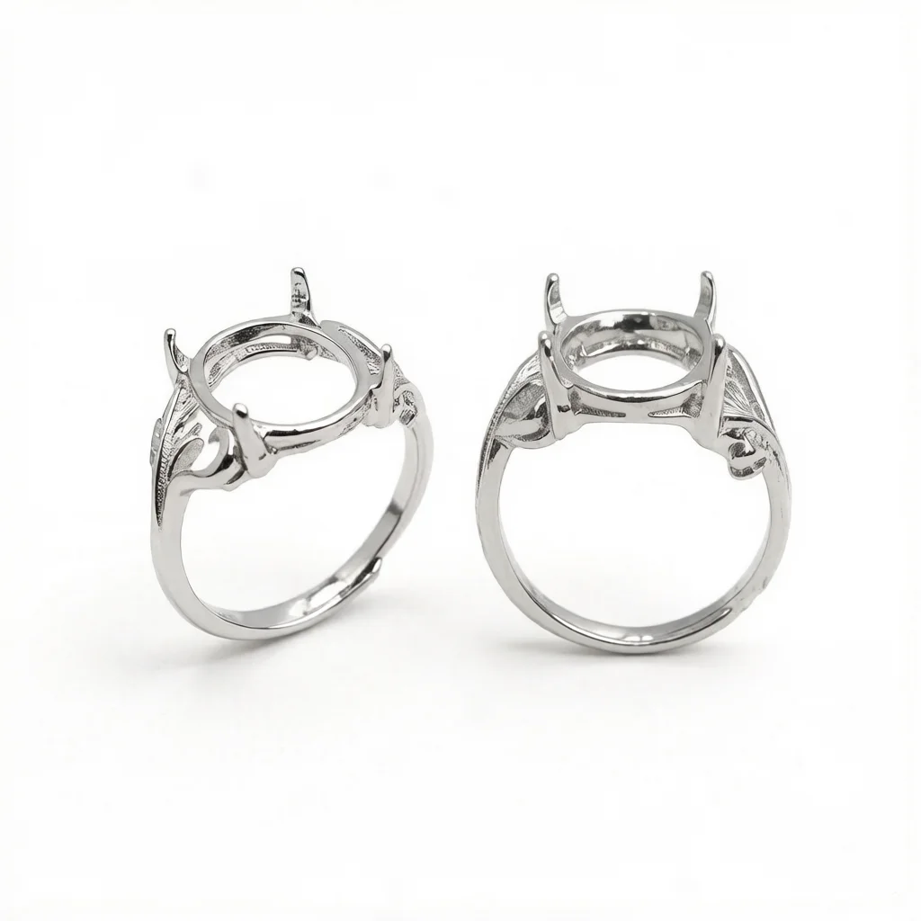 3Pcs Adjustable Prong Ring Base for DIY Women Jewellery Making