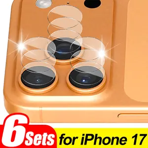 Bilashmart HD Clear Tempered Glass Camera Protectors IPhone 17 ProMax/17 Air/17 Pro Anti scratch High definition Individual Lens Films