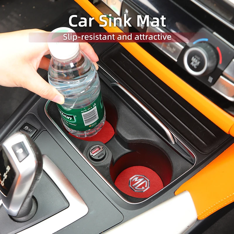 Car Cup Holder Mat Console Drinks Pad Mug Coaster Mute Pad For Morris Garages MG 6 3 5 7 TF ZR ZS HS GS GT Hector RX5 RX8 350 view 4