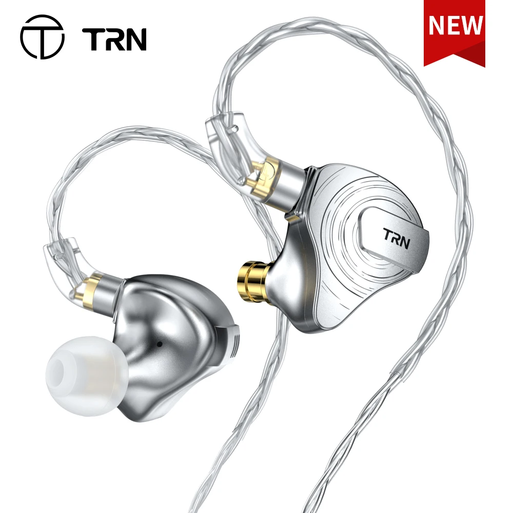 

TRN ST5 4BA+1DD Hybrid Hanging In Ear Headset 10 Drivers Unit HIFI DJ Monitor Earphone Earbuds Noise Cancelling For BAX TN