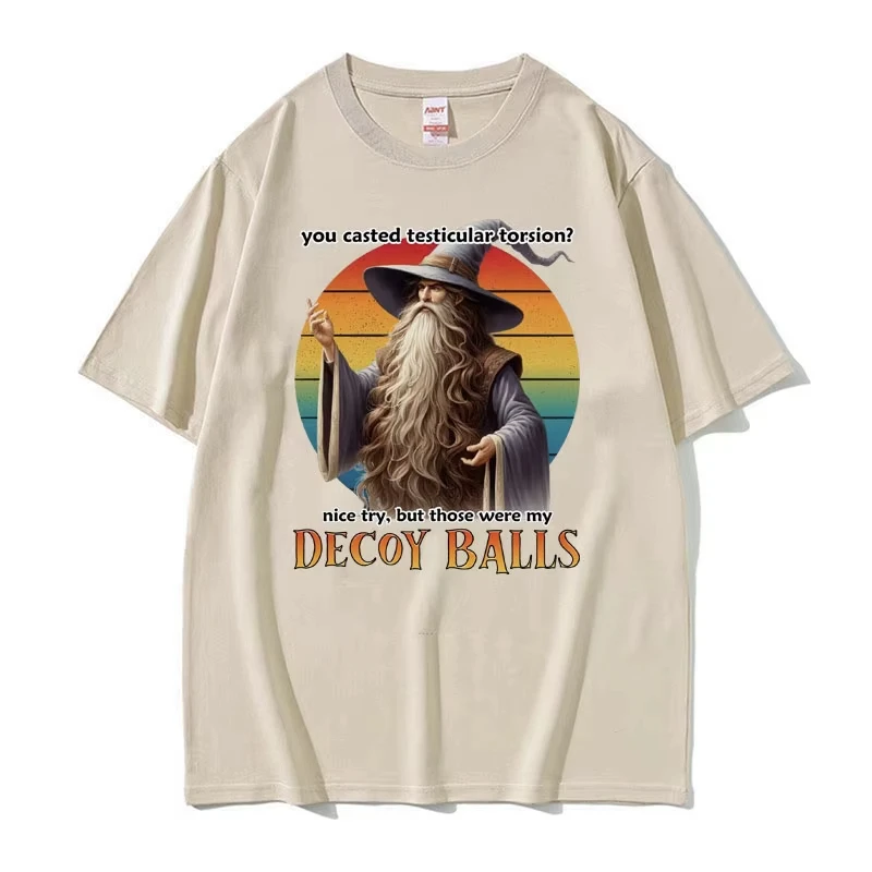 เสื้อยืดลายตลก Testicular Twist สำหรับผู้ชายและผู้หญิง เสื้อยืดลำลองผ้าฝ้าย สไตล์สตรีทแวร์ Shadow Wizard Money Gang เสื้อยืดสนุกๆ สไตล์ y2k