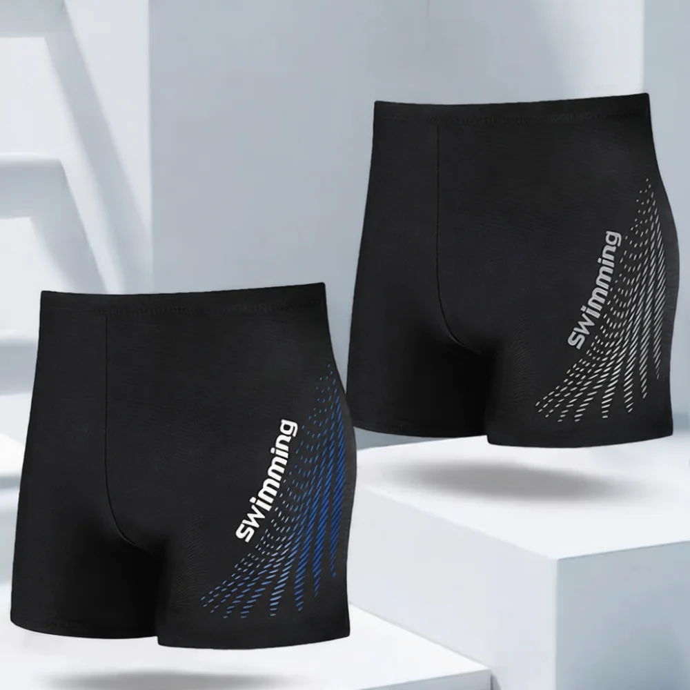 Quick Dry Mens Swim Trunks Breathable Board Shorts Professional Swimming Suit Comfortable Summer Beachwear Water Sports Gear