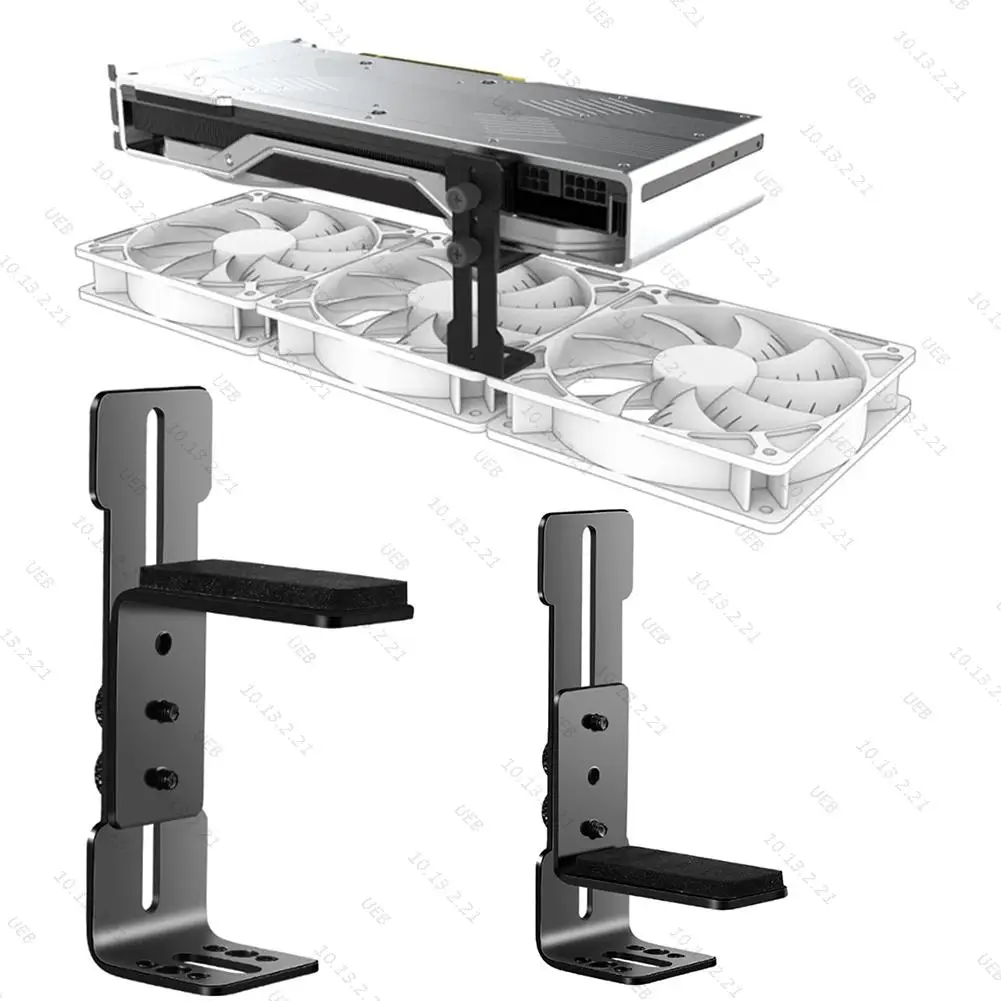 

Chassis 12cm Fan Position Computer Graphics Card Holder Stainless Steel Video Card Support Bracket Prevent Sagging for RTX 4090