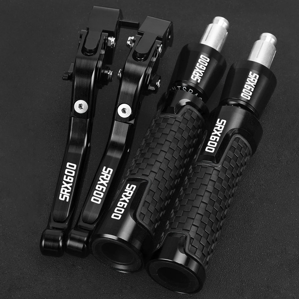 Motorcycle Adjustable Brake Clutch Levers & 22mm Handlebar grips ends Handle bar For yamaha SRX600 SRX 600 1986 1989 1988 1987