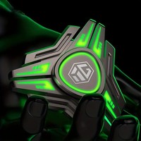 Luminous Fingertip Gyro Set, EDC Fidget Toy, Metal Hand Spinner，ADHD Stress Relief Anxiety Relieves Reducer for Kids and Adults