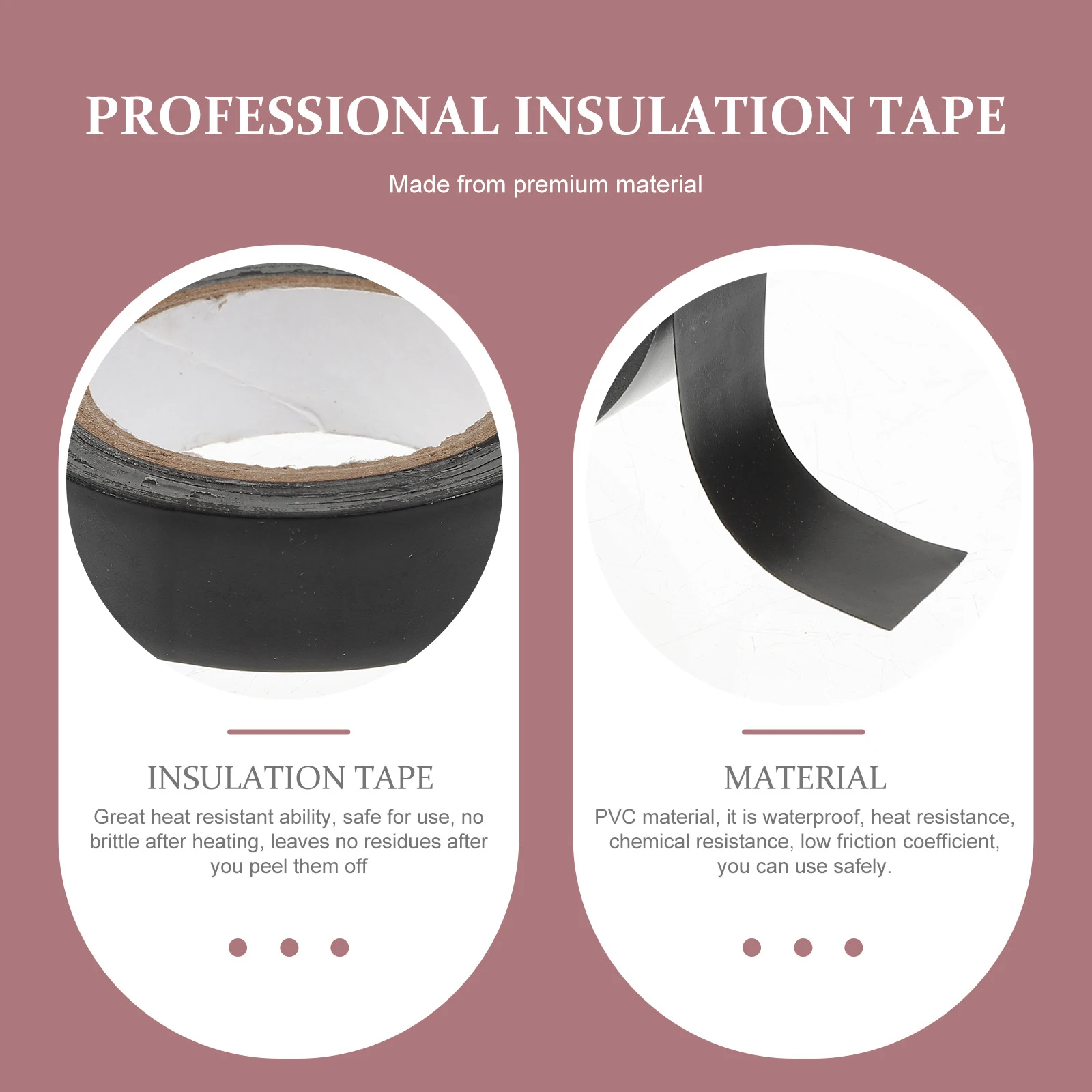 

10 Rolls Pvc Electrical Insulation 10M/Roll Black Heat Resistant Electrician Tape For Wire Splicing Repairing Flame Retardant