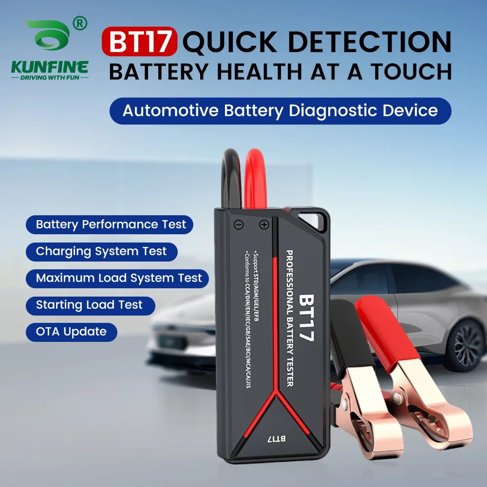

Intelligent Car Repair Tool Smart Professional Battery Tester Car Quick Load Plug Cranking Check Diagnostic Scan Tool Portable
