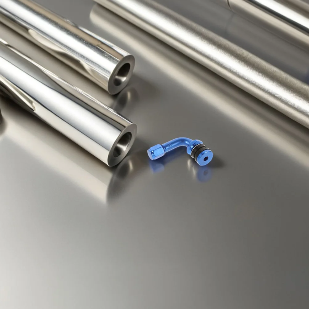 

4Pcs Tubeless Tire Valve Stems for Motorcycle Electric Bike Aluminum Alloy Leakproof Straight Design Replacement