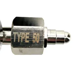 KegLand Nitrogen Regulator Fitting for Large N2 Tanks (1/4inch NPT to Type 50 Nut and Stem) Homebrew Beer
